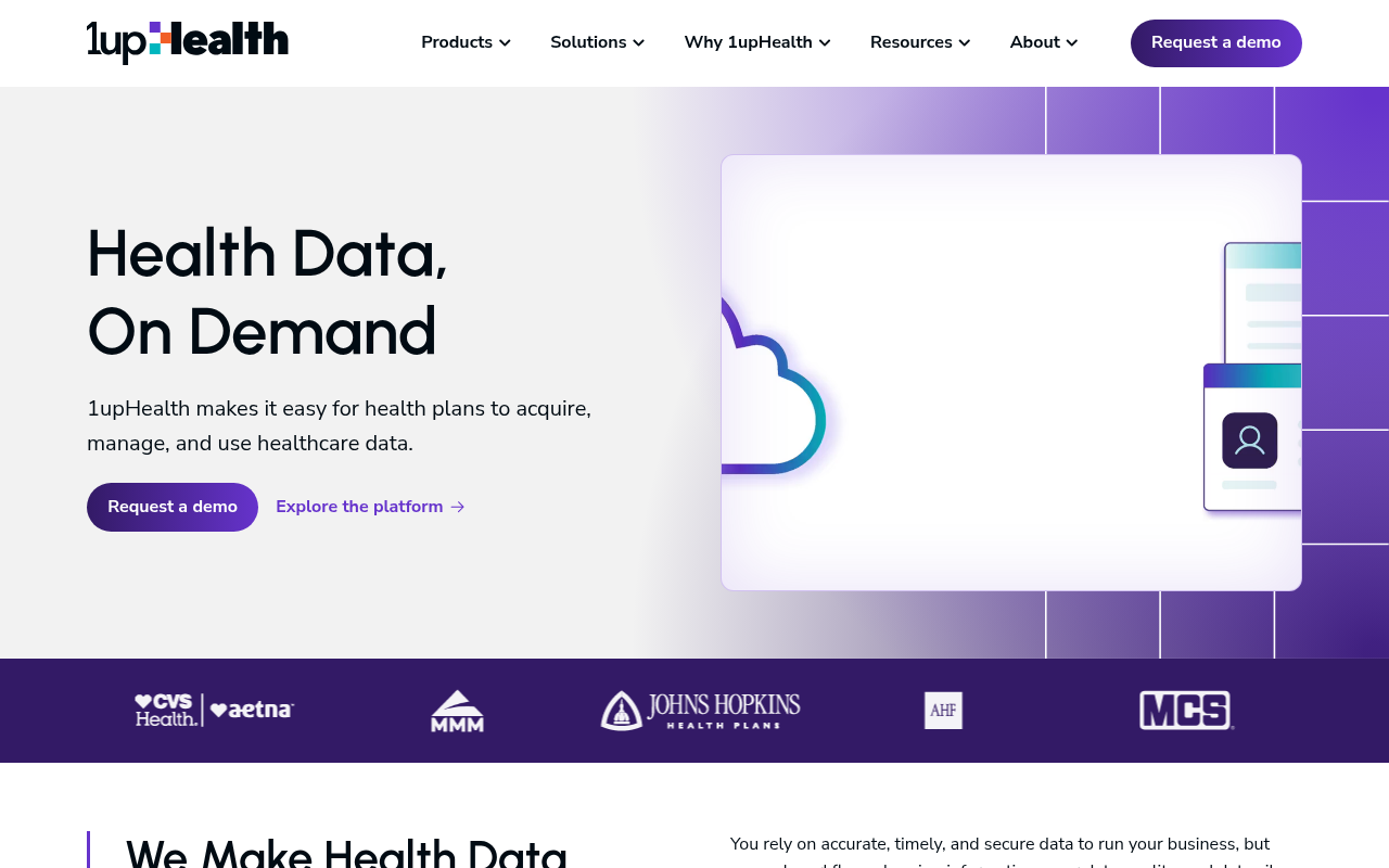 1upHealth product interface
