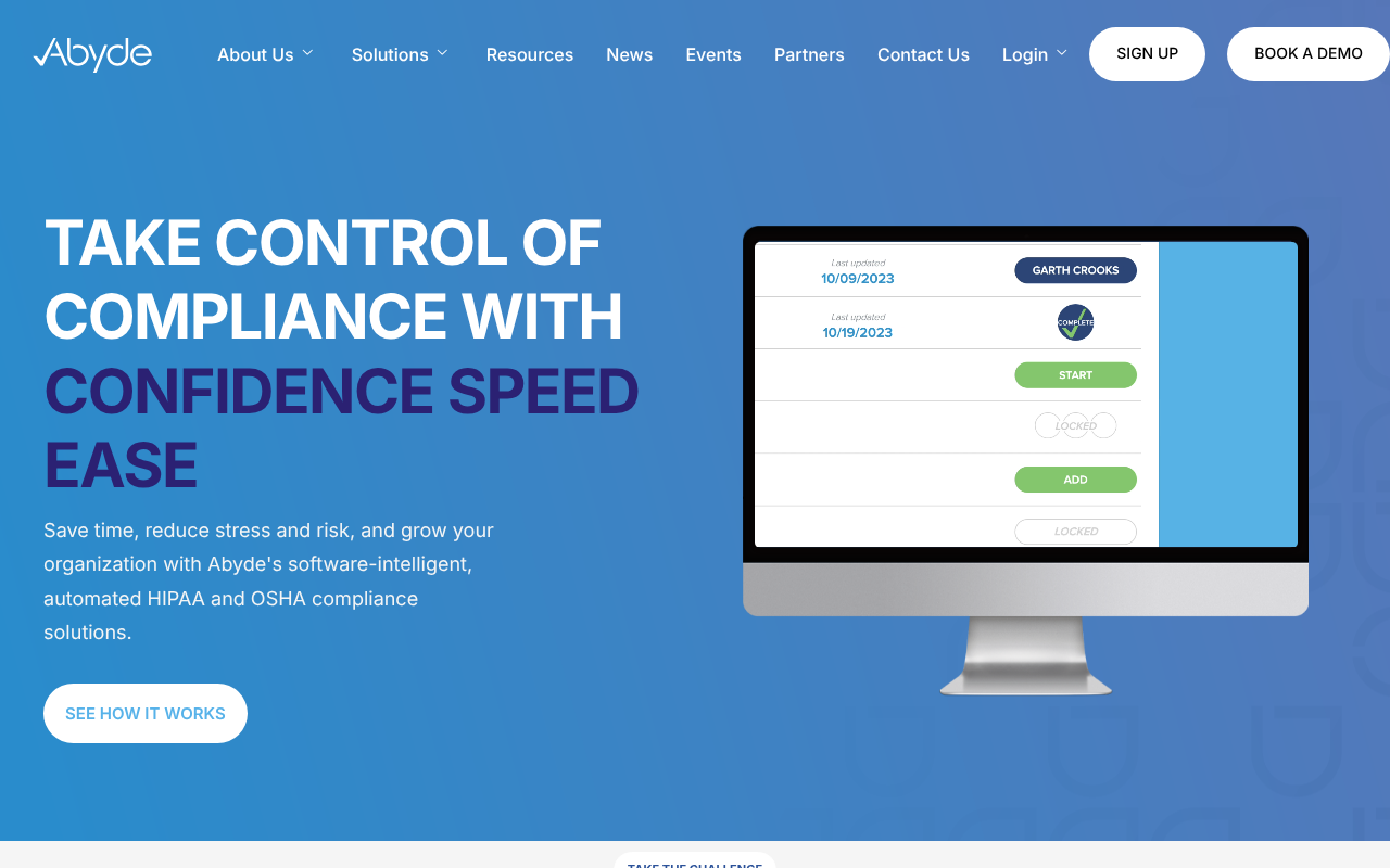 Abyde product interface