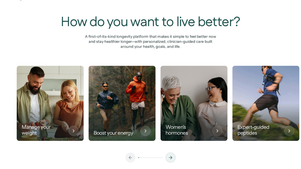 AgelessRx product interface