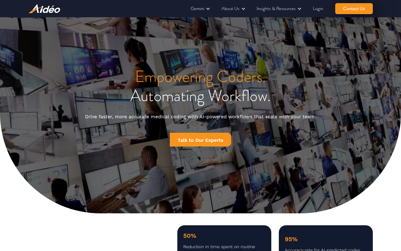Aidéo Technologies product interface