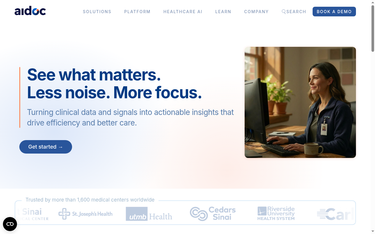 Aidoc product interface