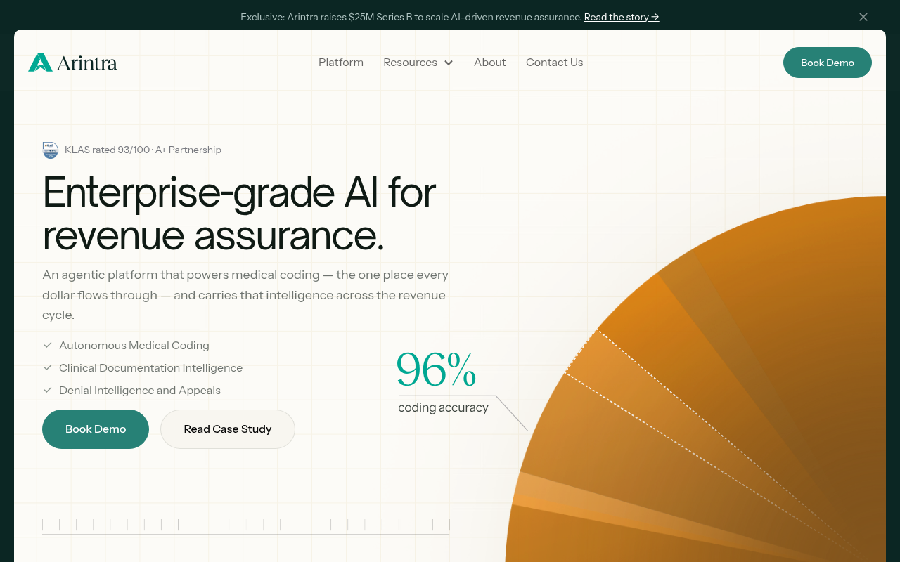 Arintra product interface