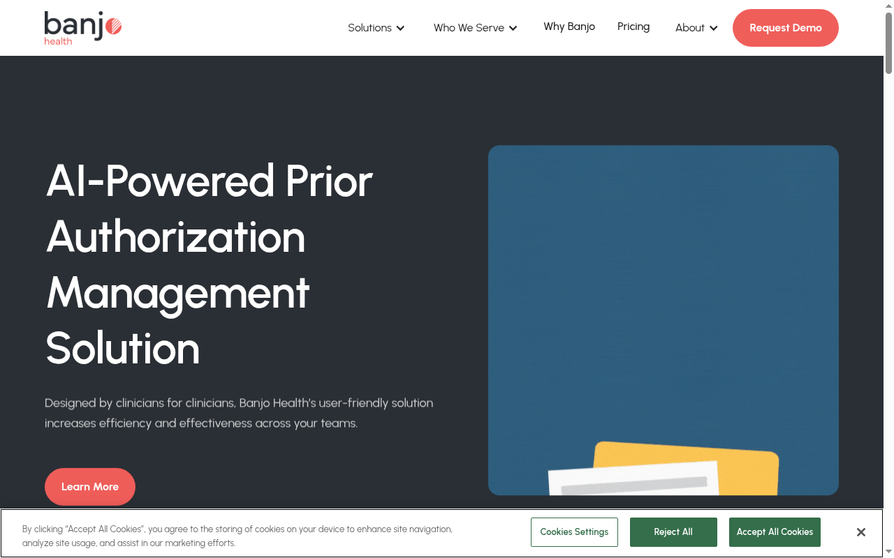 Banjo Health product interface