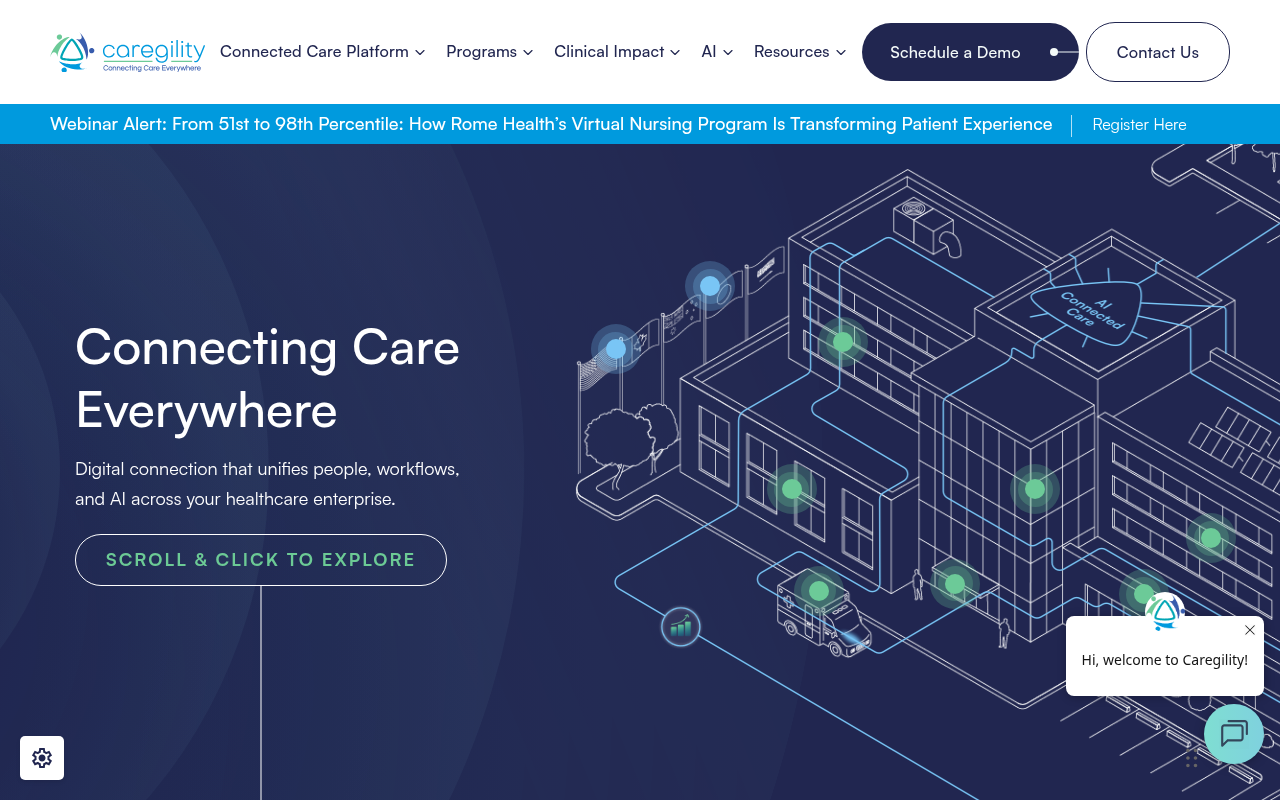 Caregility product interface