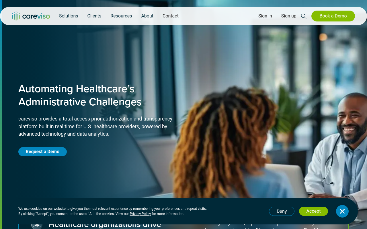 Careviso product interface