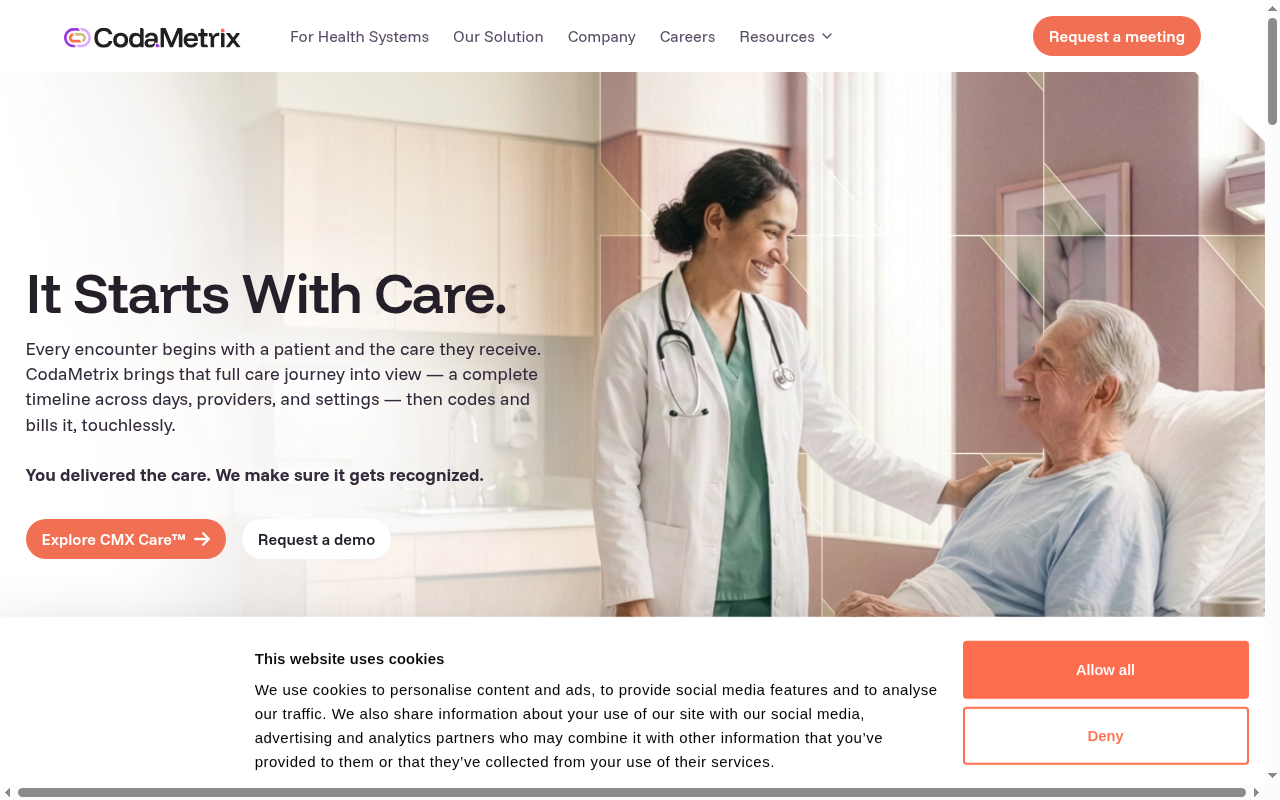 CodaMetrix product interface