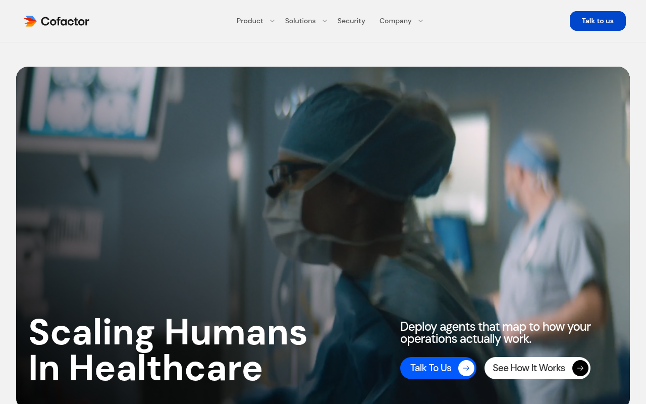 Cofactor AI product interface