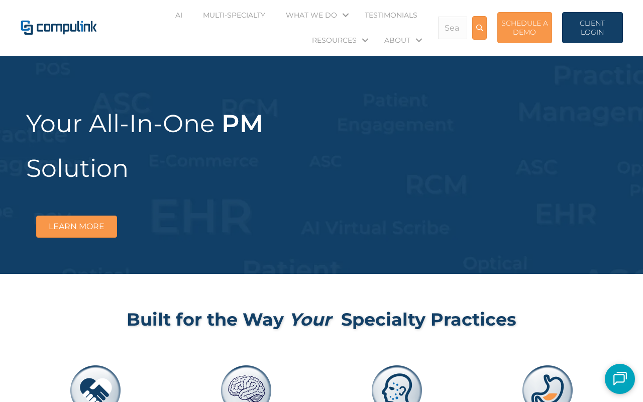 Compulink product interface