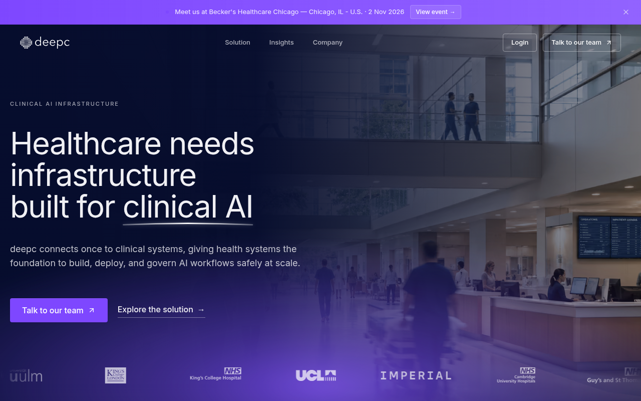 deepc product interface