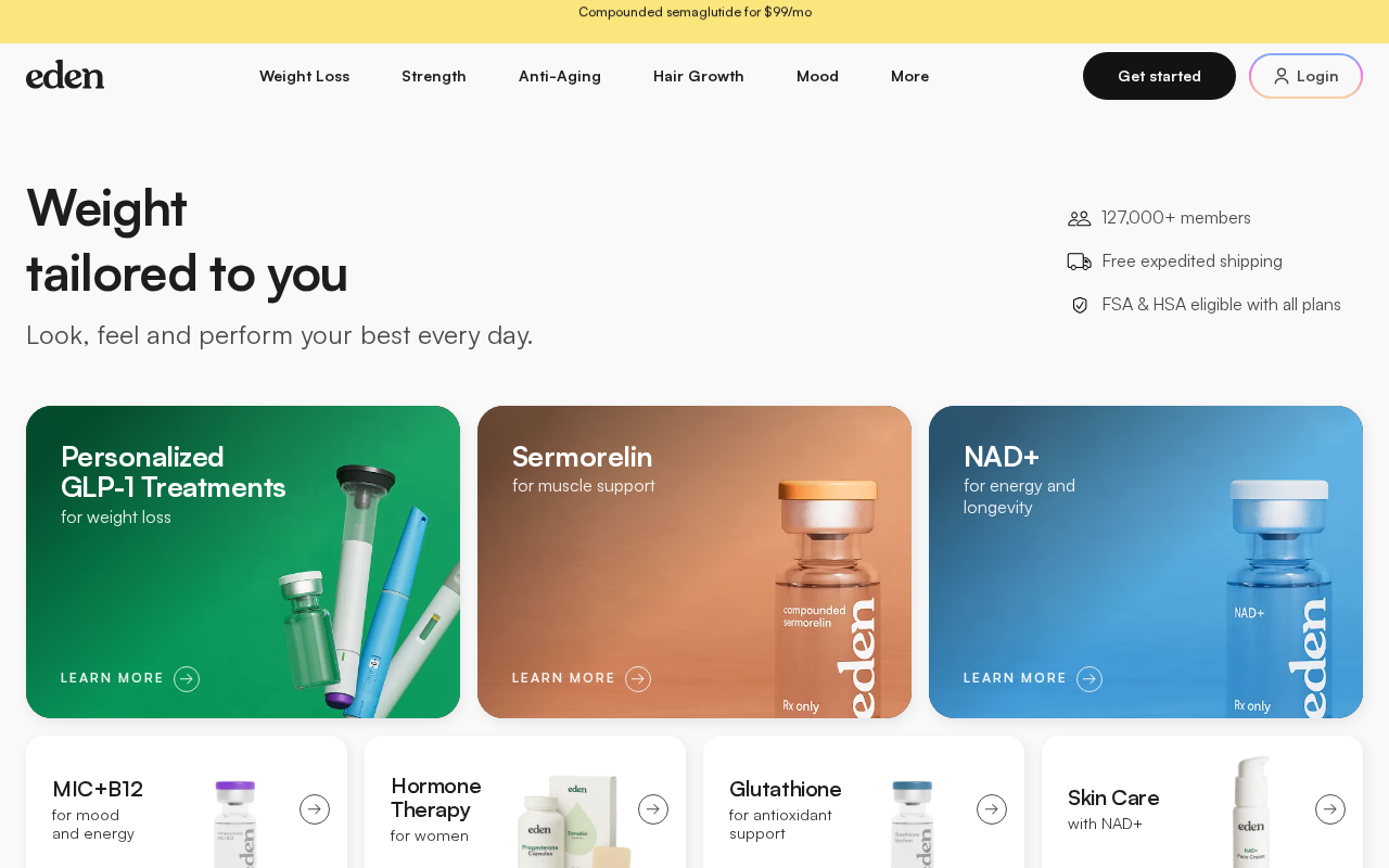 Eden product interface