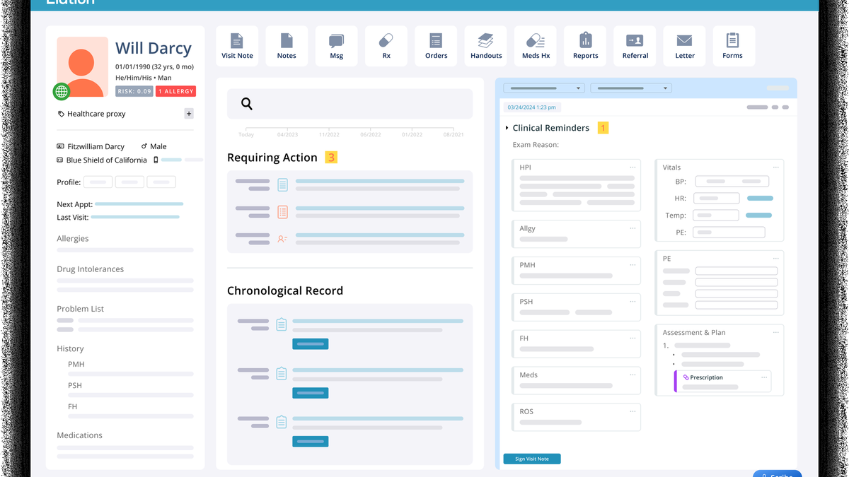 Elation Health product interface