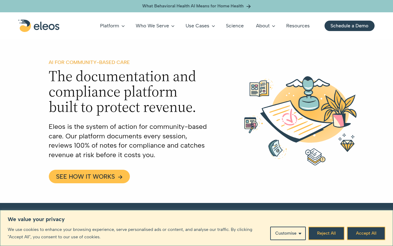 Eleos Health product interface
