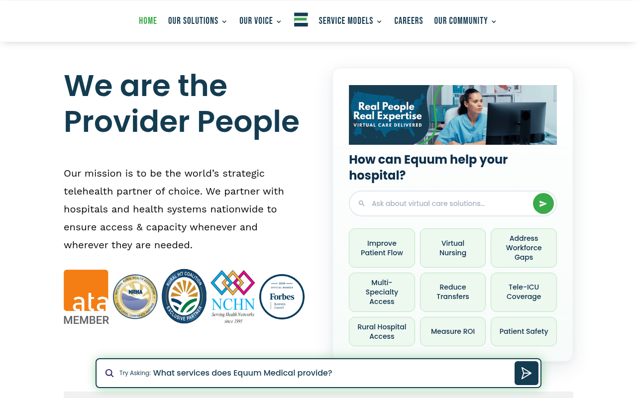 Equum Medical product interface