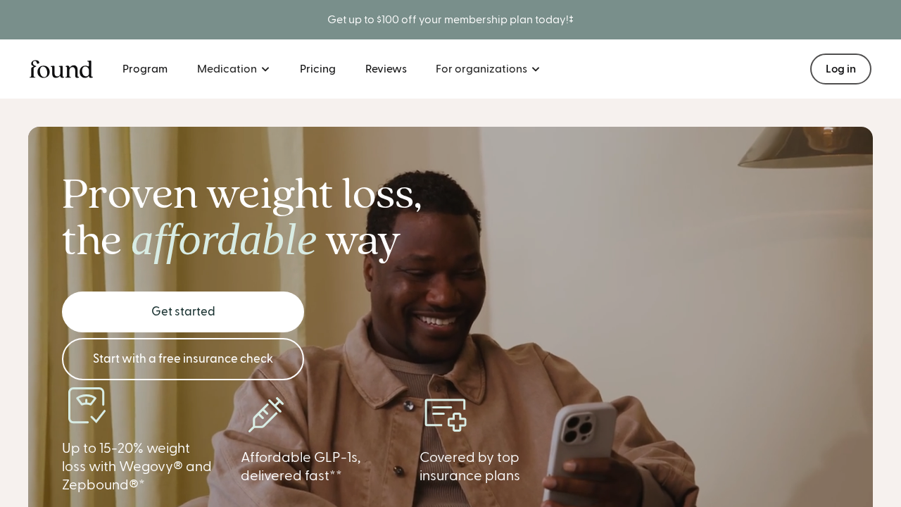 Found product interface