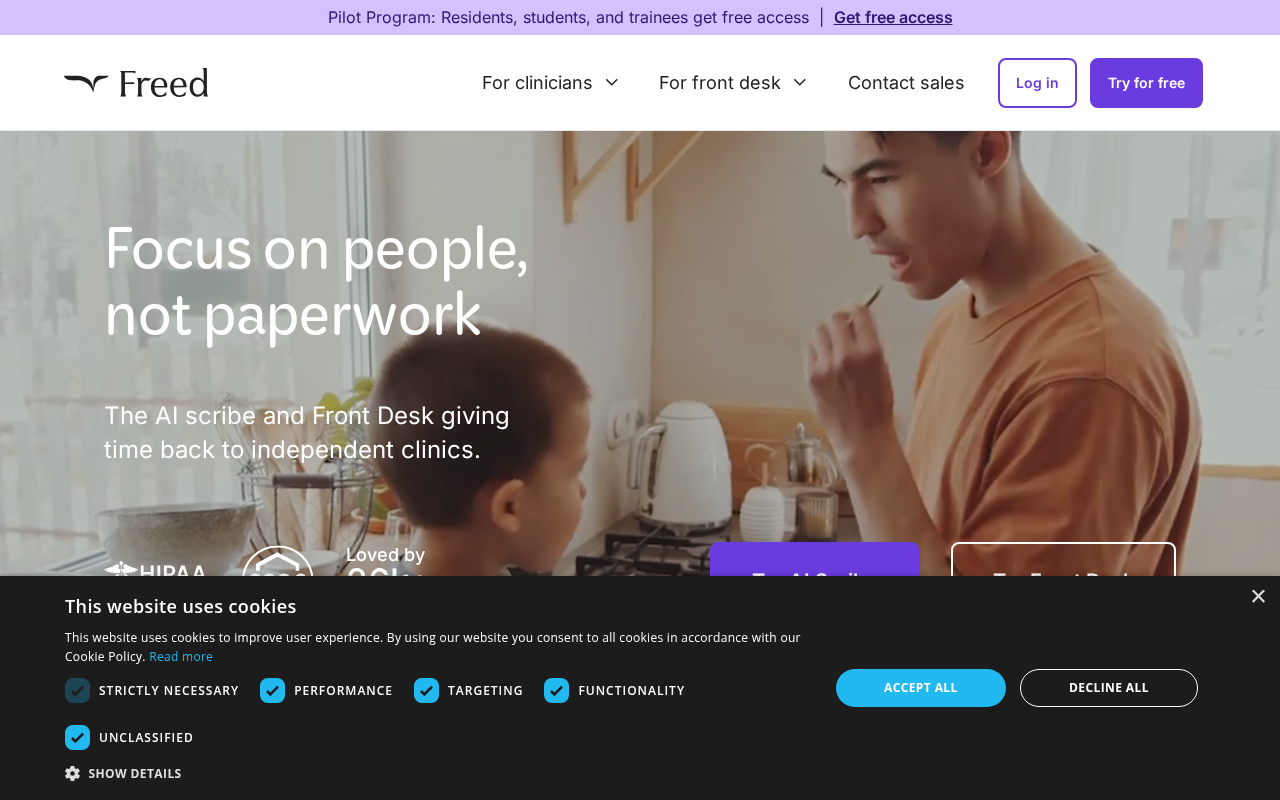 Freed product interface