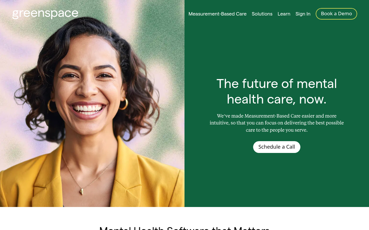 Greenspace Health product interface