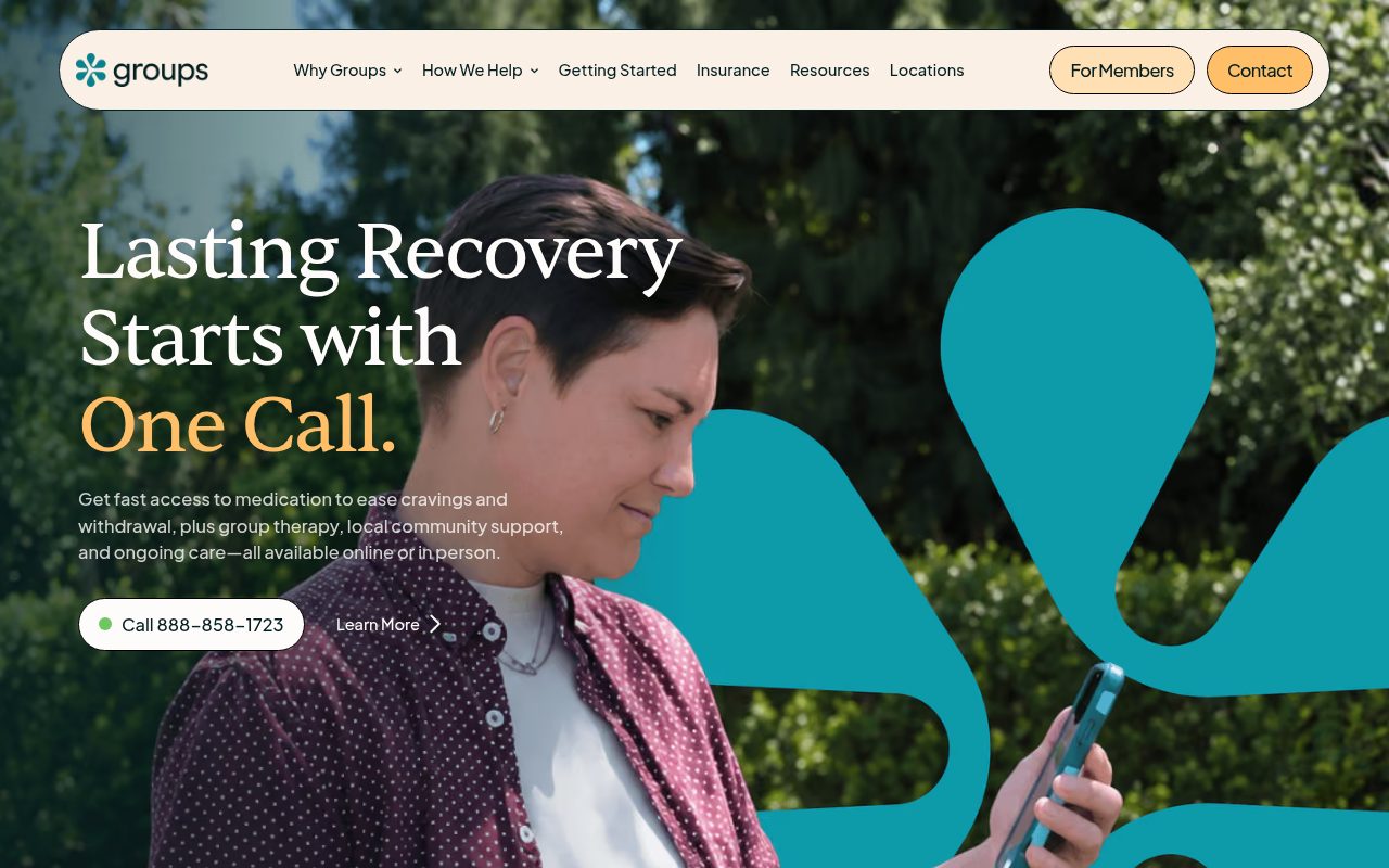 Groups Recover Together homepage