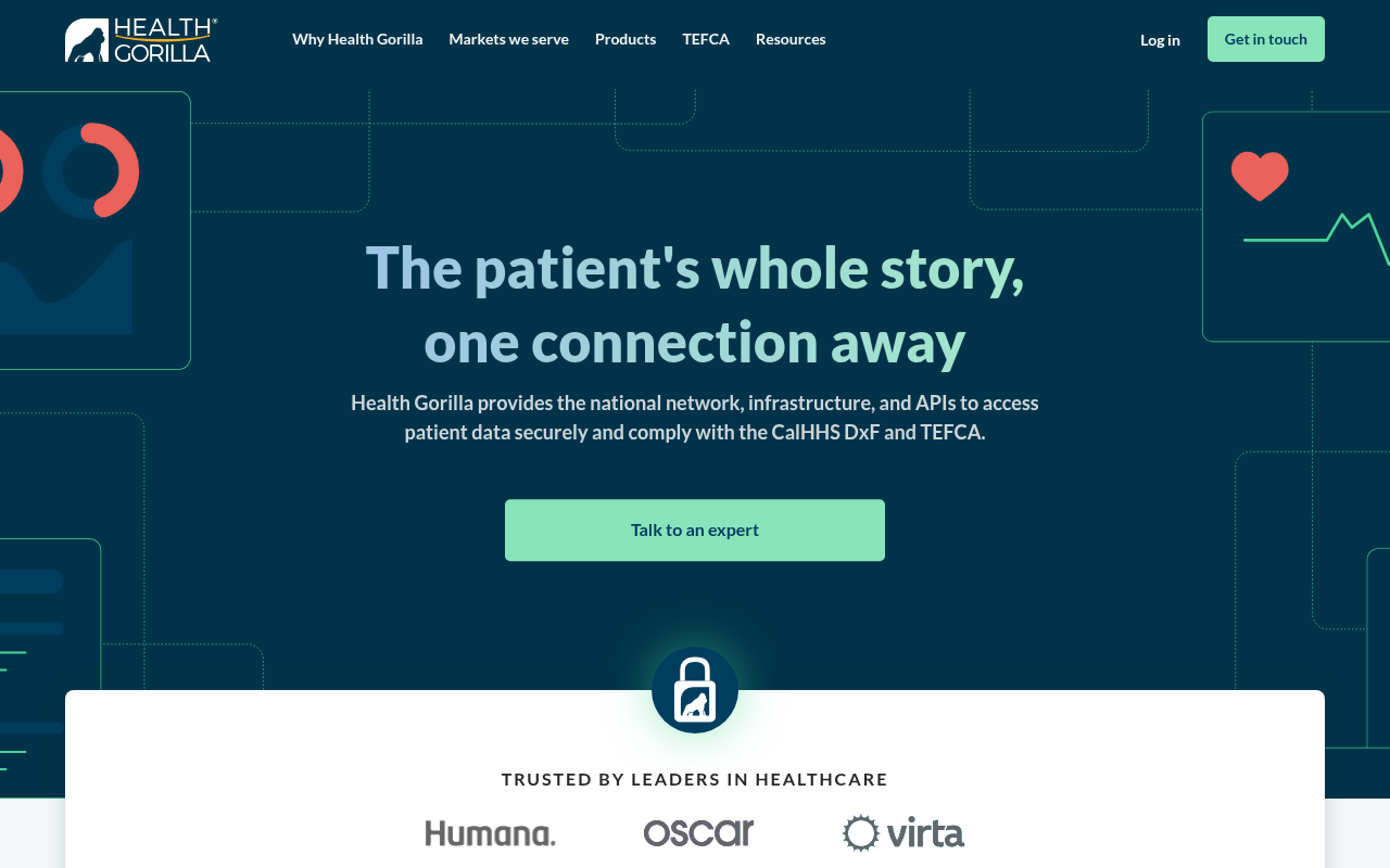 Health Gorilla product interface
