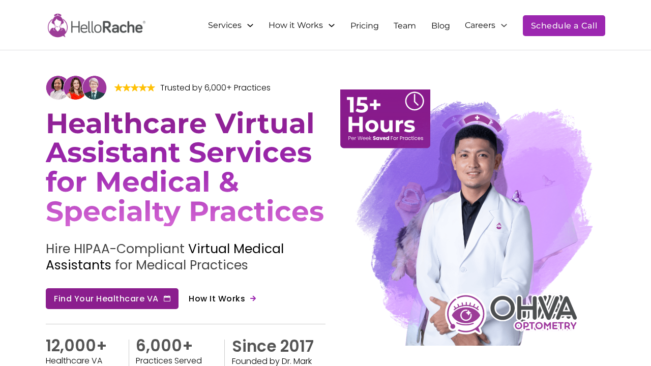 HelloRache product interface