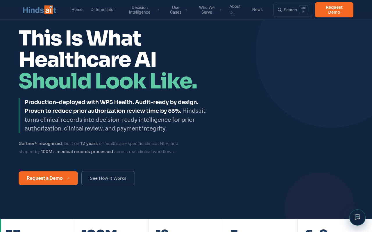 Hindsait product interface
