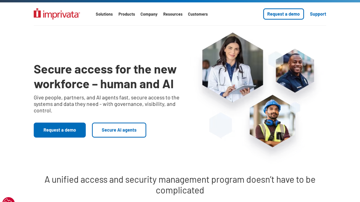 Imprivata product interface