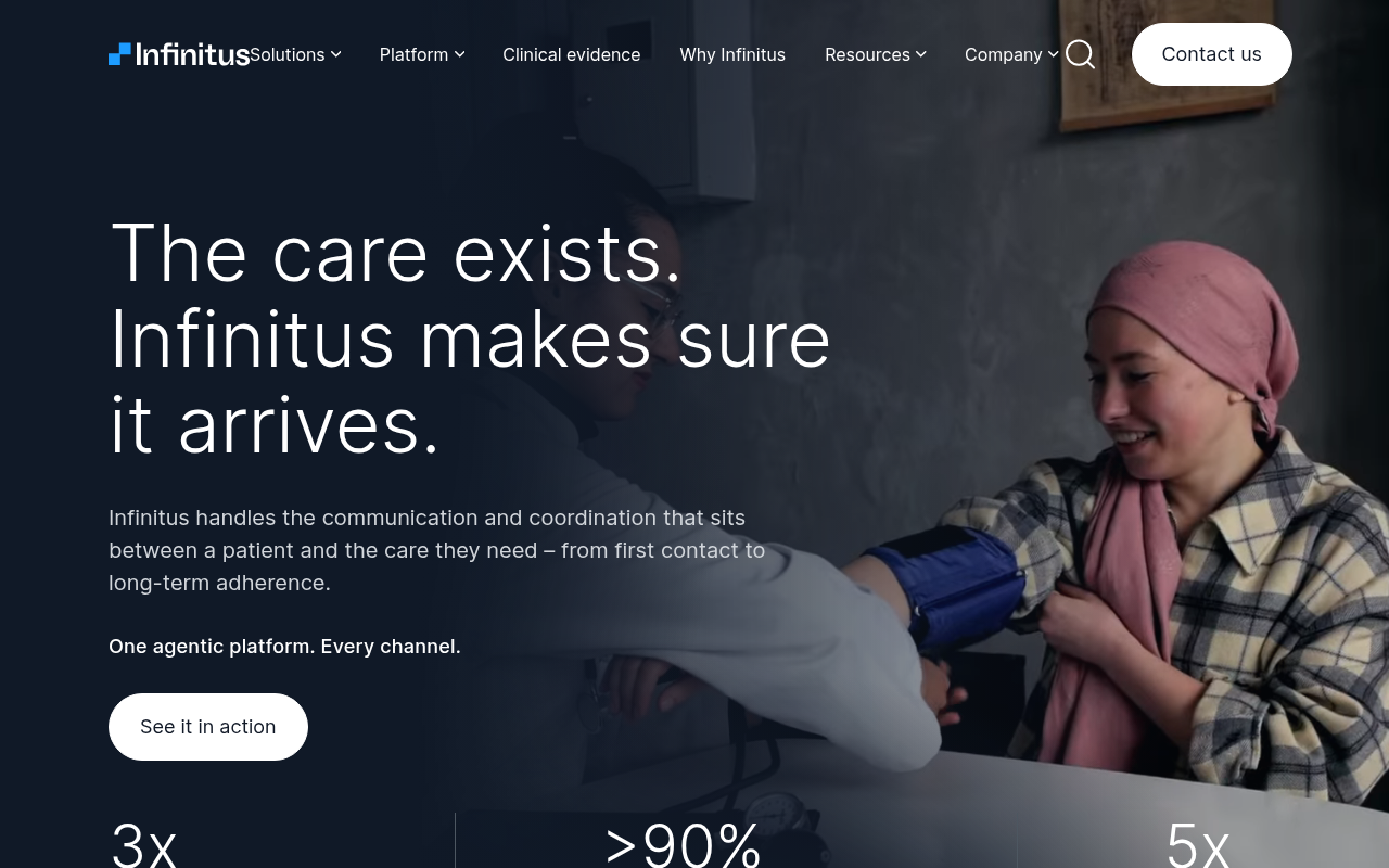 Infinitus product interface