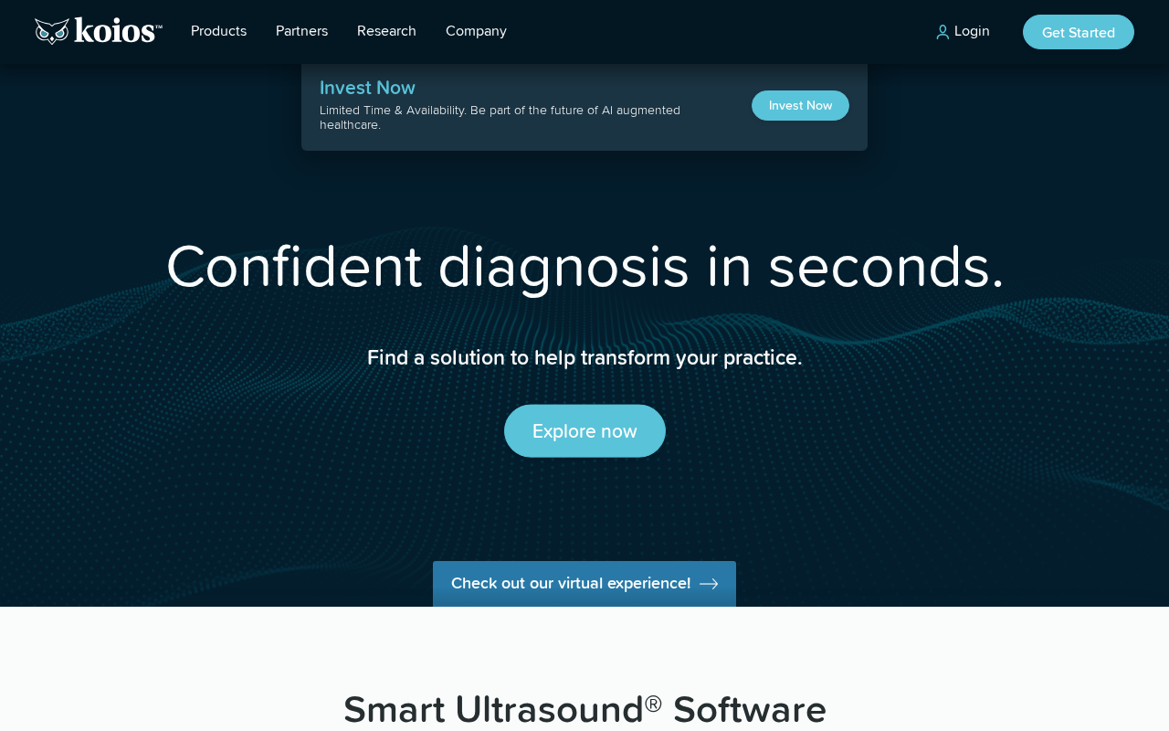 Koios Medical product interface
