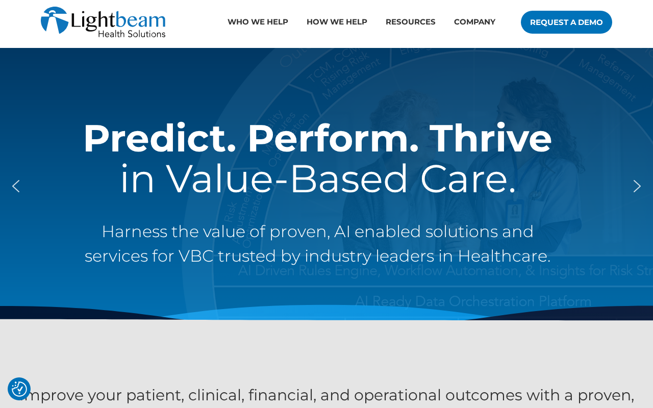 Lightbeam Health Solutions product interface