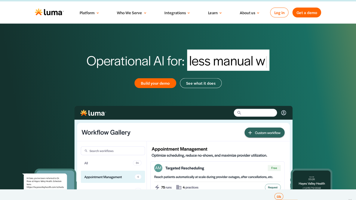 Luma Health product interface