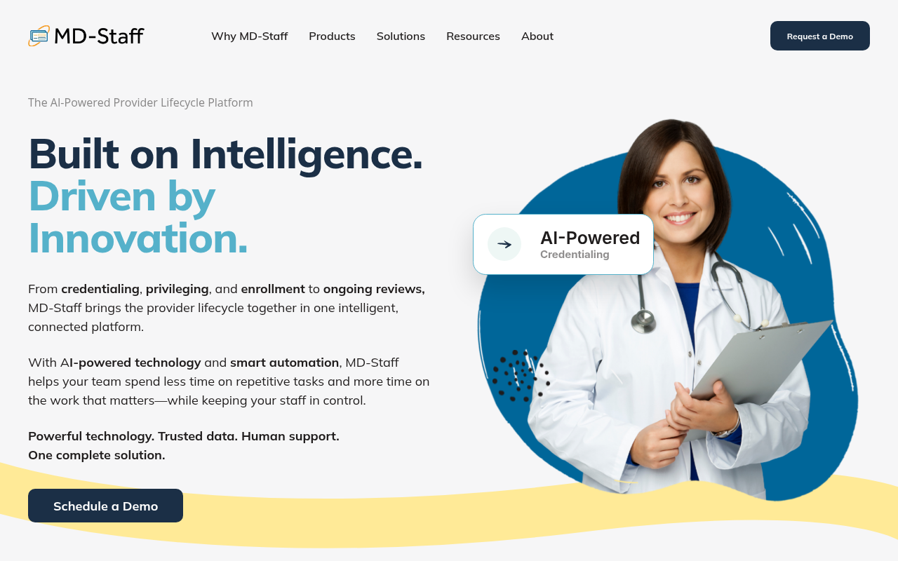 MD-Staff product interface