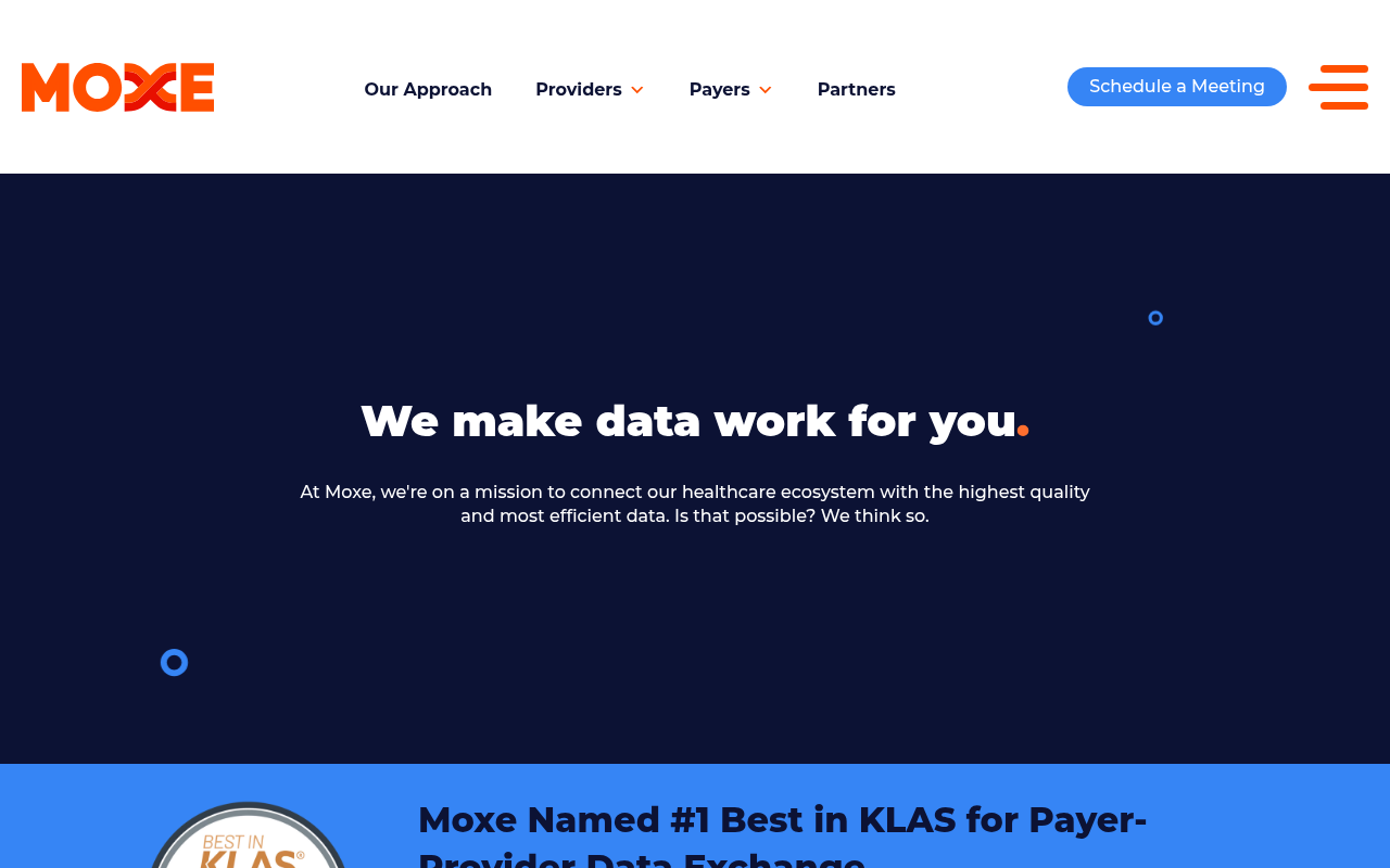 Moxe Health product interface