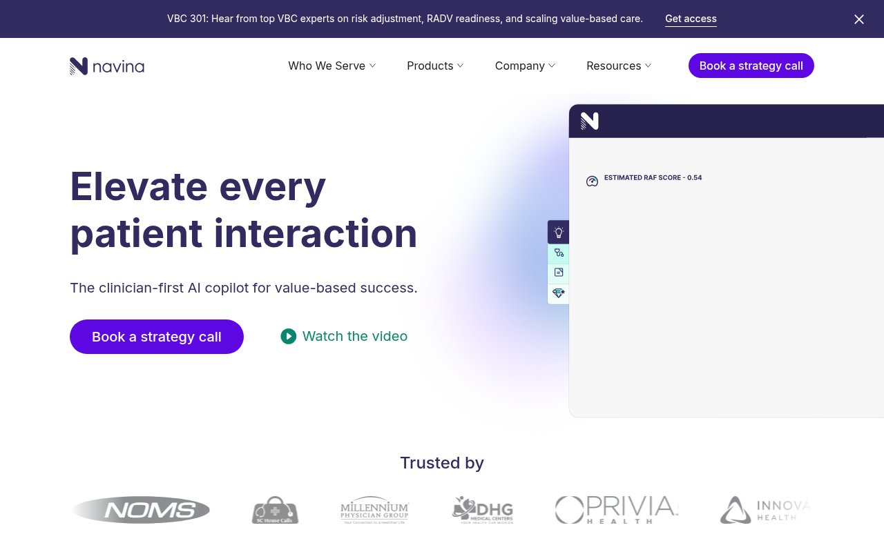 Navina product interface