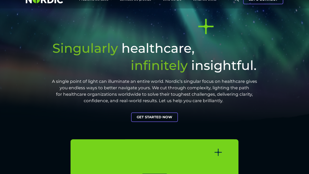 Nordic product interface