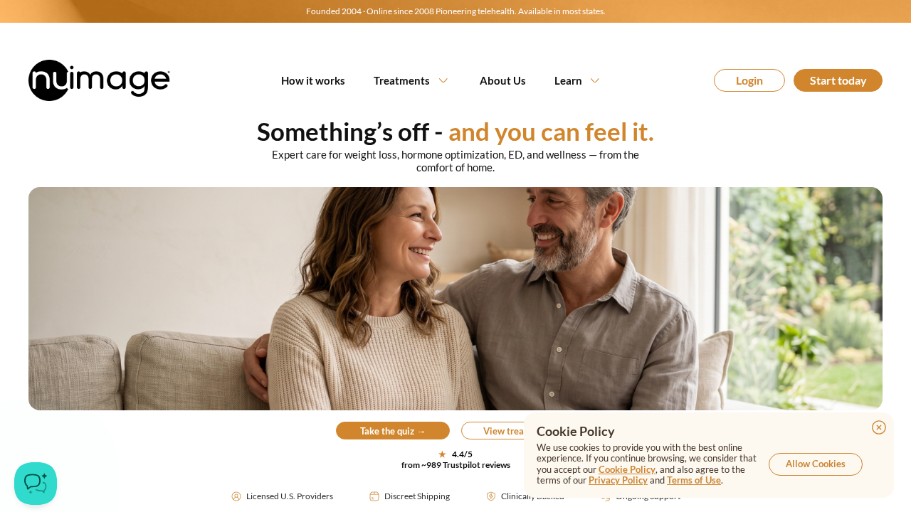 Nu Image Medical product interface