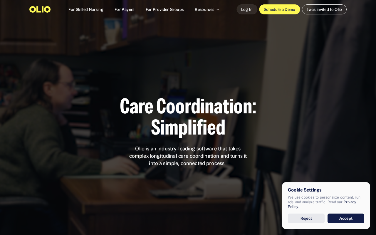 Olio product interface
