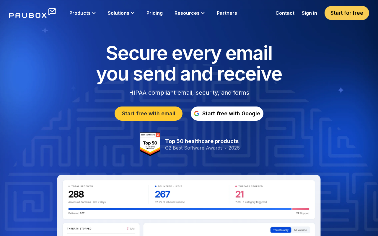 Paubox product interface