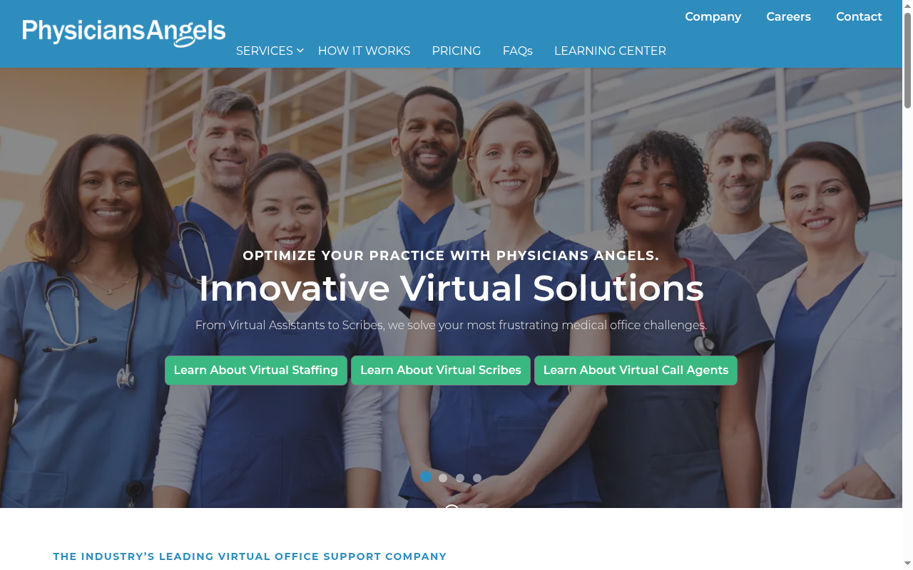 Physicians Angels product interface