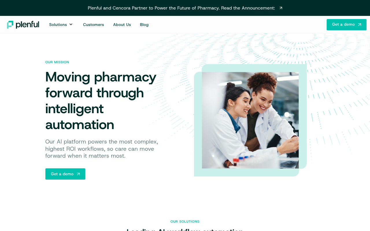 Plenful homepage