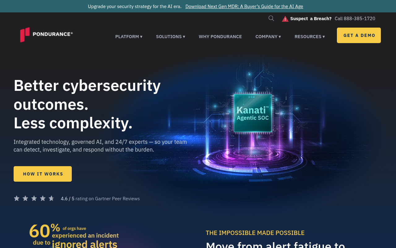 Pondurance product interface