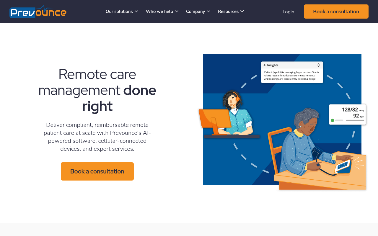 Prevounce Health product interface