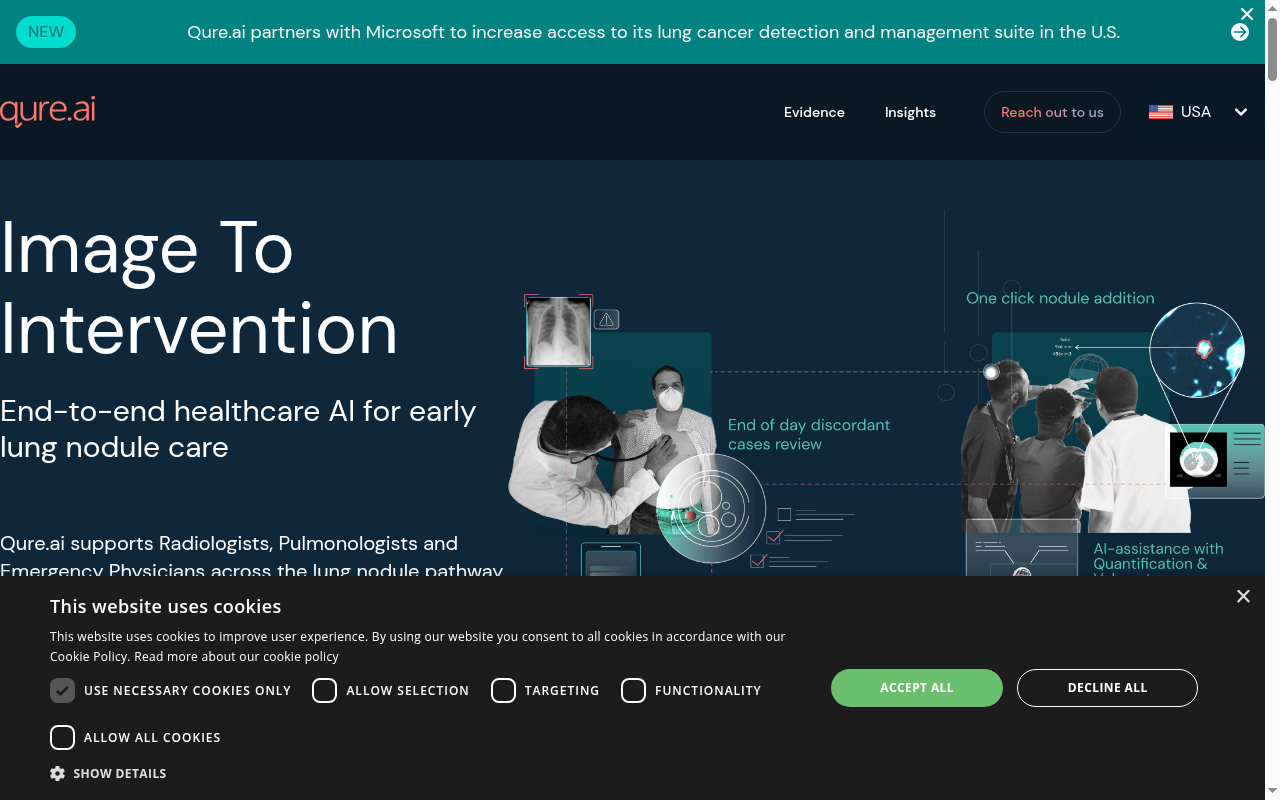 Qure.ai product interface