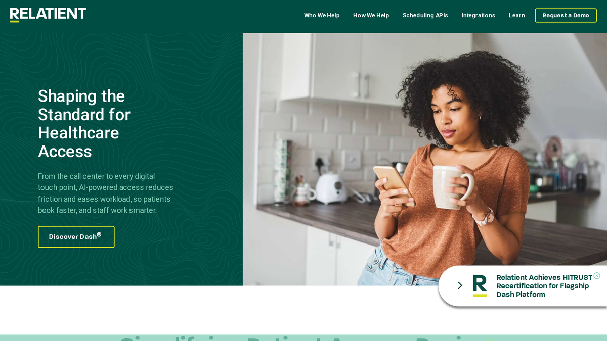 Relatient product interface