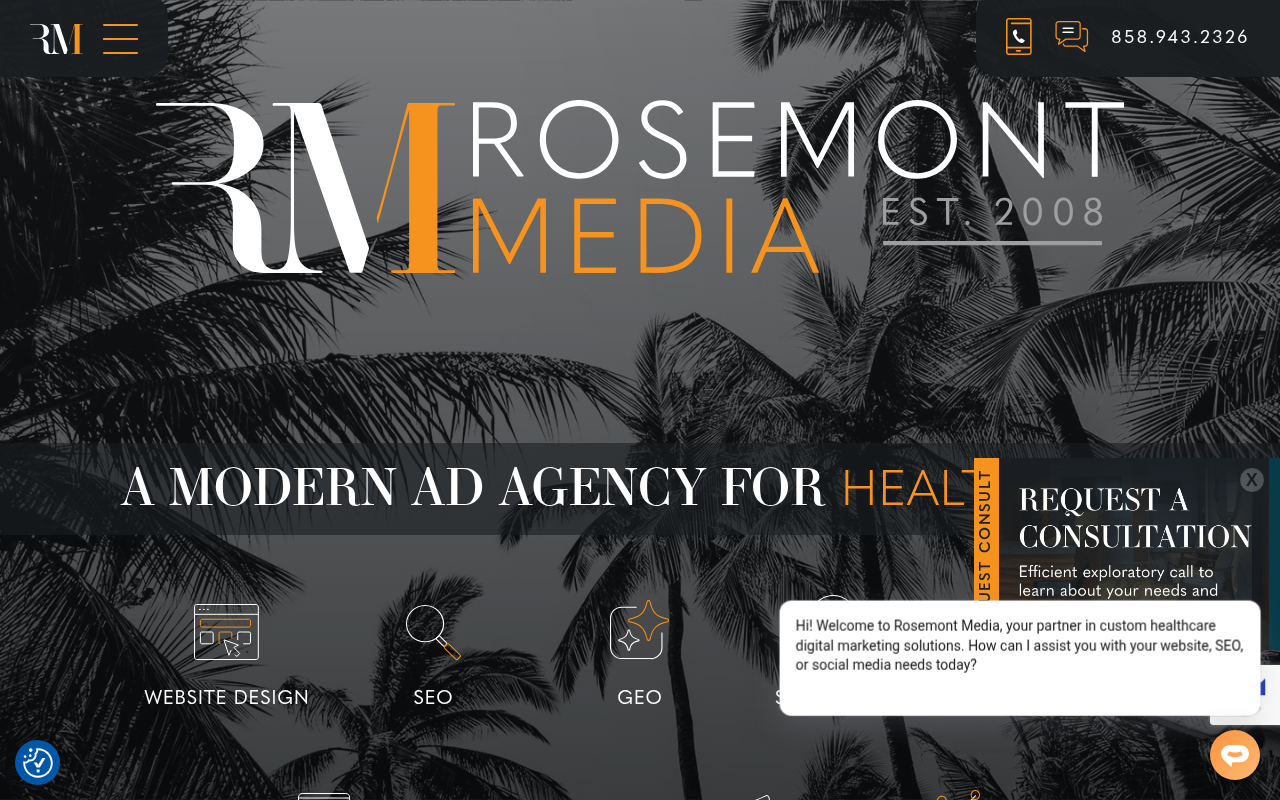 Rosemont Media product interface