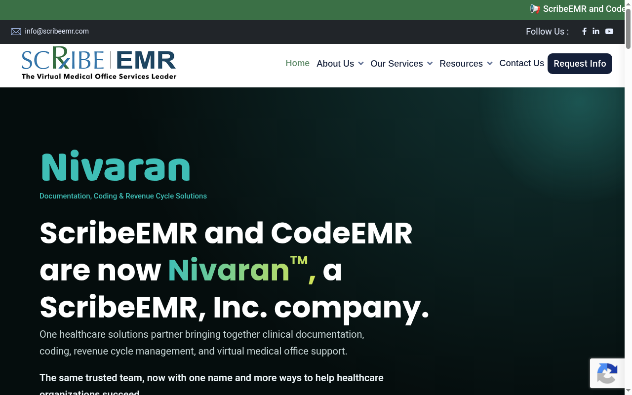 ScribeEMR product interface