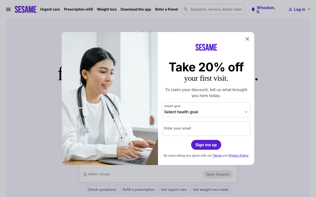 Sesame product interface