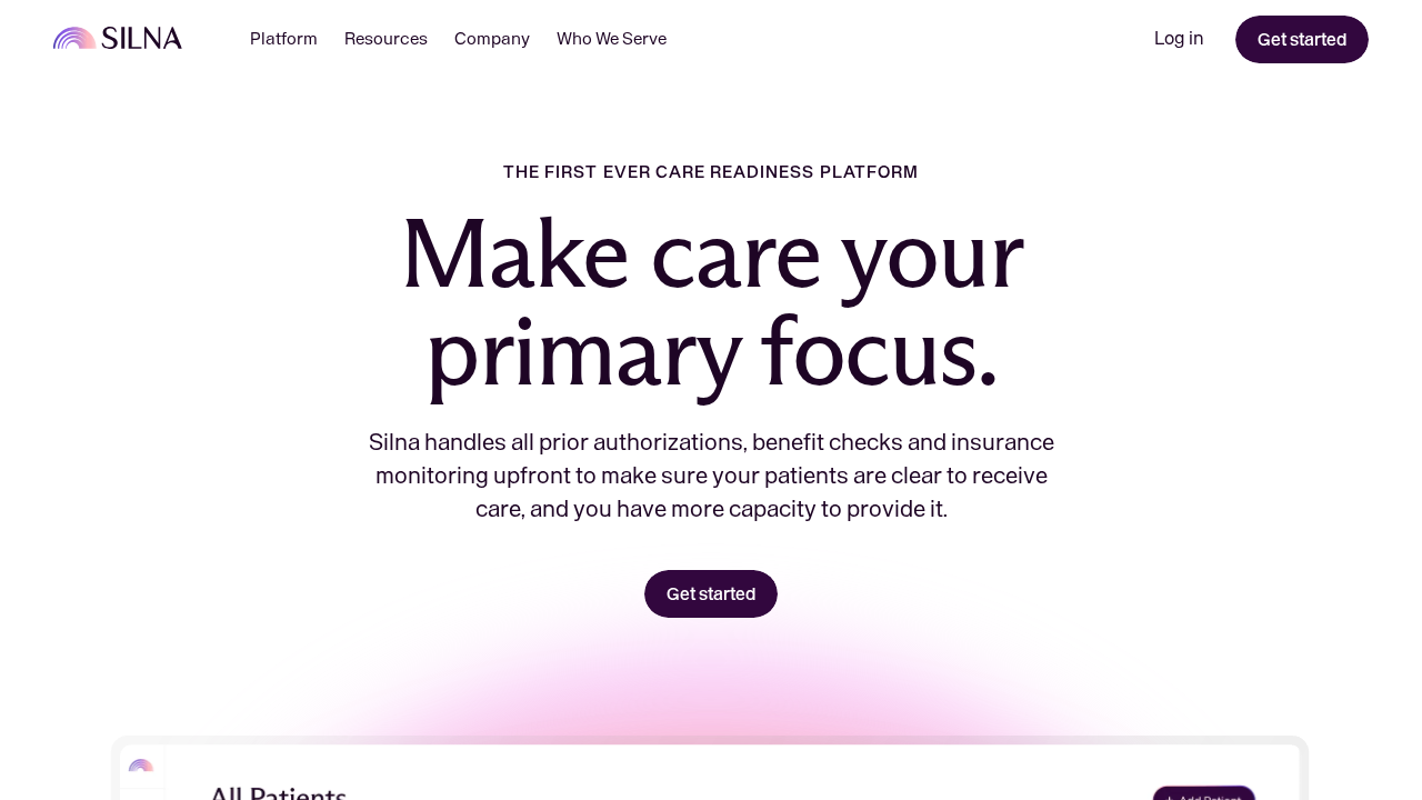 Silna Health product interface