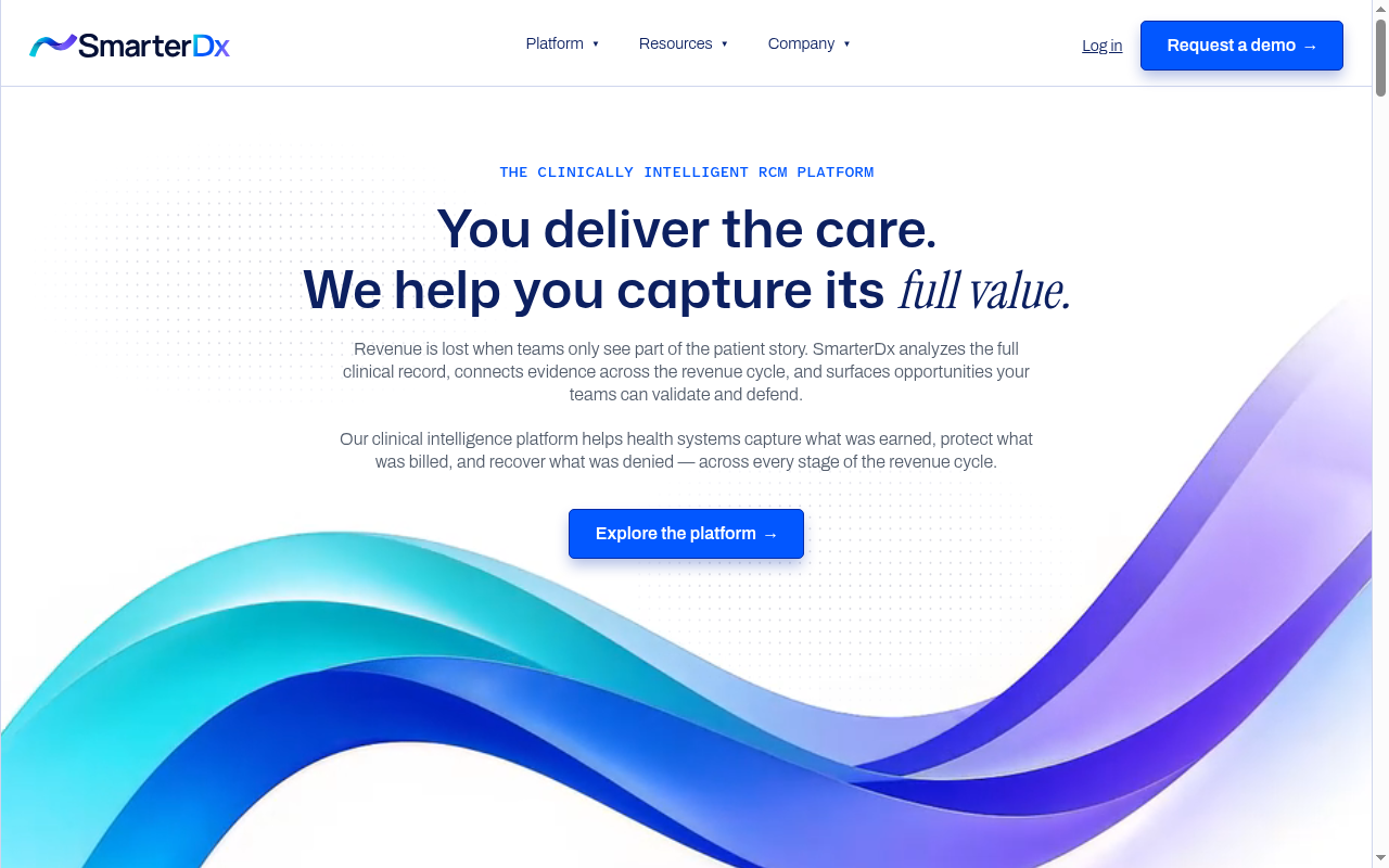 SmarterDx product interface