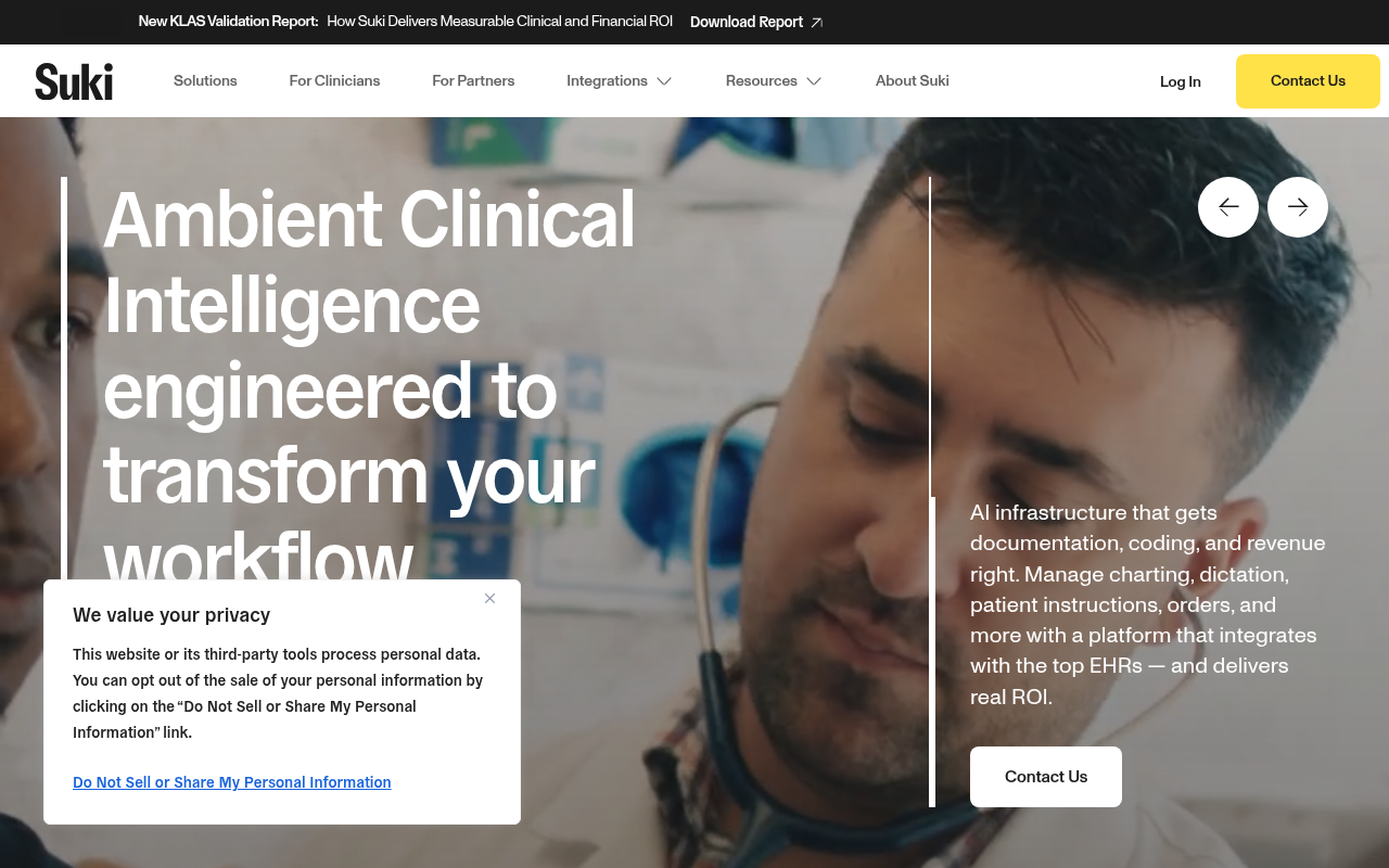 Suki product interface