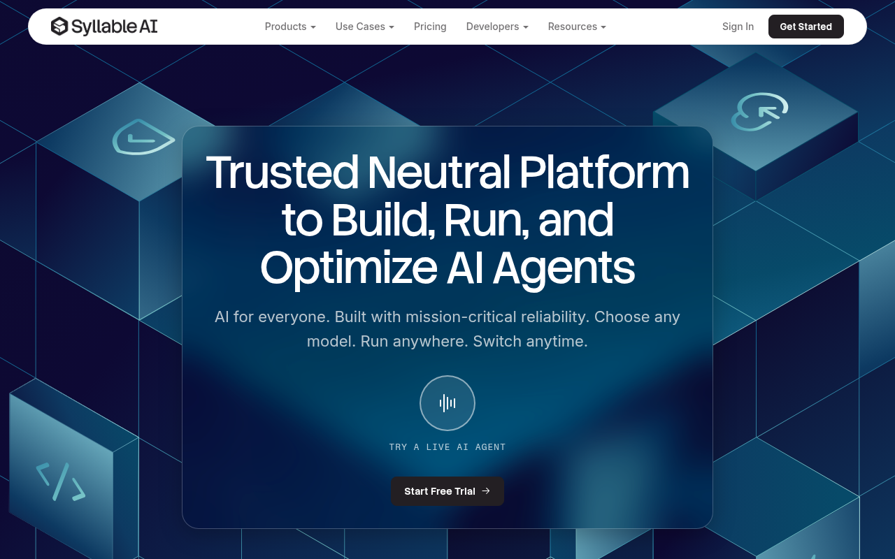 Syllable product interface