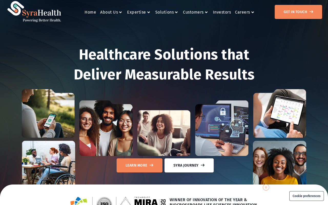 Syra Health product interface